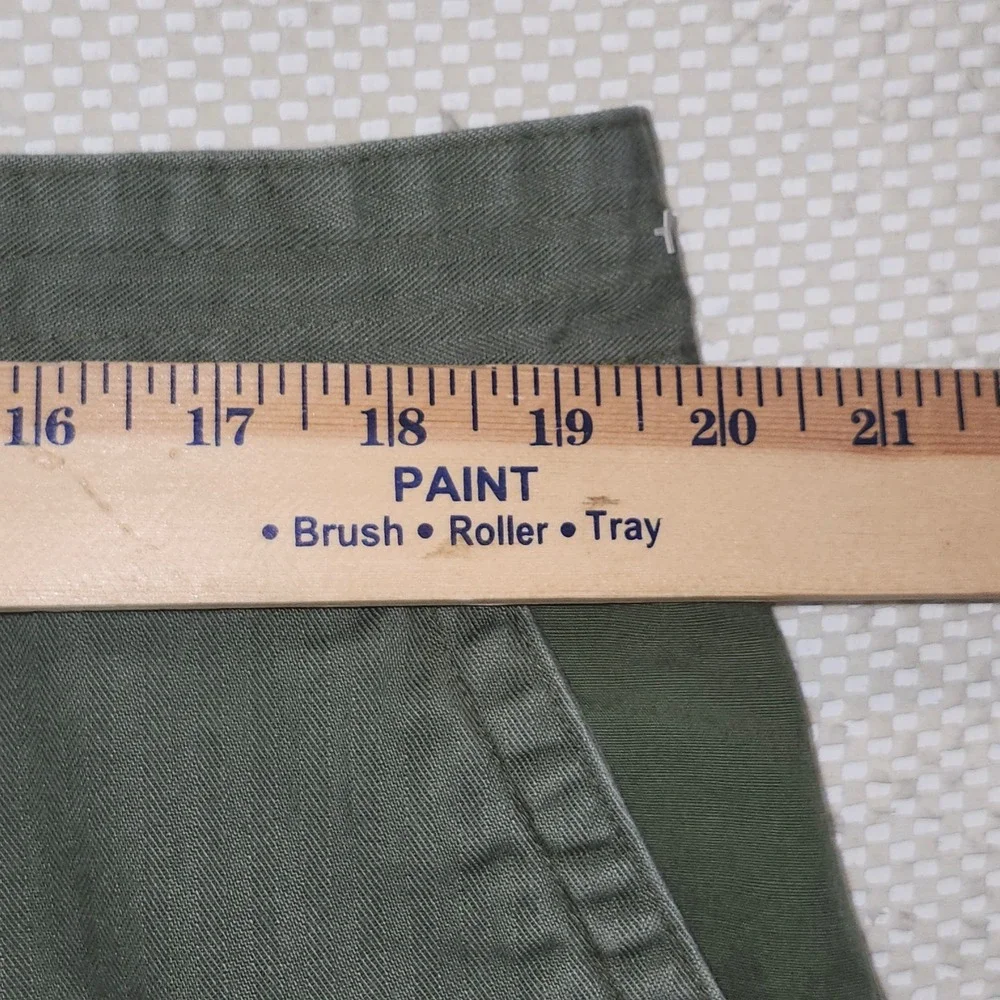 Polo Ralph Lauren Mens 38 Relaxed Fit Patchwork Cargo Shorts Olive Green Cotton